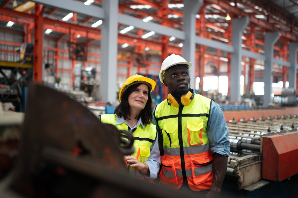 man and woman ready to clean an industrial facility in goodyear arizona